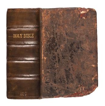 BIBLE IN ENGLISH.  The Holy Bible, containing the Old Testament and the New.  1632.  Lacks 3 leaves in Proverbs.